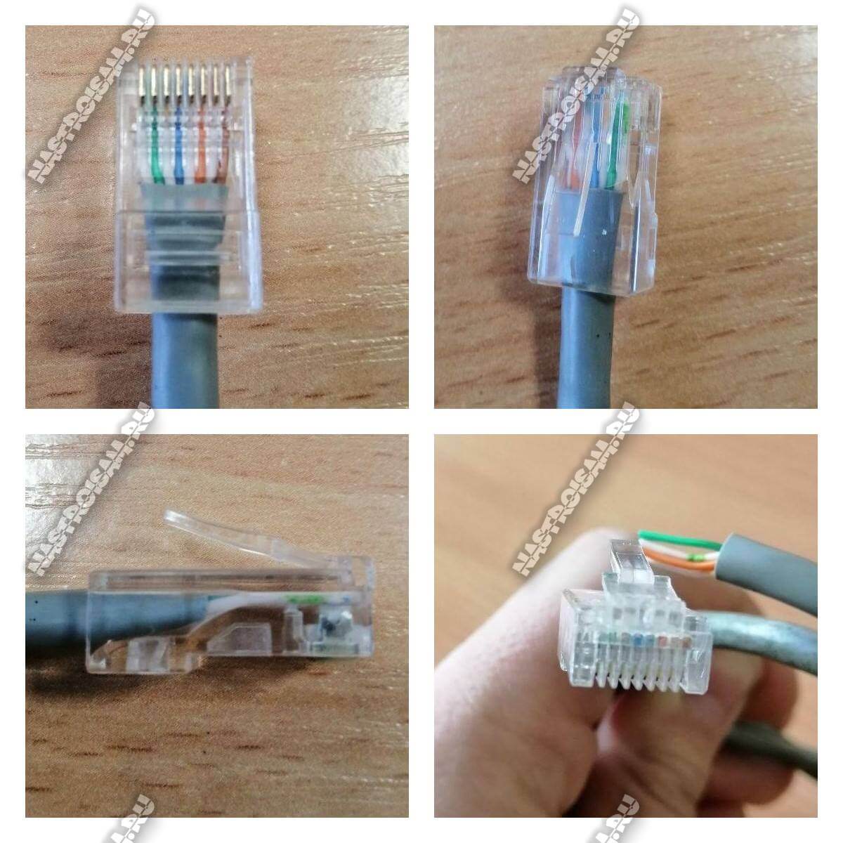 как правильно обжать интернет кабель rj45