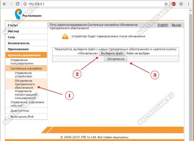 Прошивка винкс для ростелеком